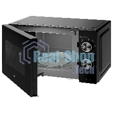 Микроволновая печь BBK 20MWS-762M/B черный, 20 л, 700 Вт, переключатели - поворотный механизм