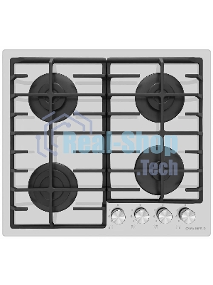 Газовая варочная панель Maunfeld EGHG.64.6CW/G, 4 конфорки, закаленное стекло, белый