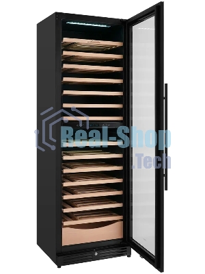 Винный шкаф Libhof SMD-110 черный, 318 л, 2 отсека, 110 бут., класс A
