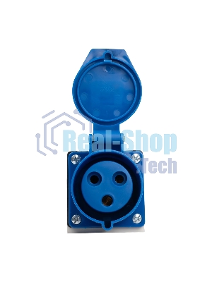 Розетка стационарная для наружной установки PPC 123 2Р+РЕ 32А 220В IP44 Jazzway
