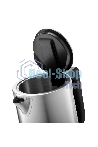 Чайник электрический BRAYER BR1060 2200 Вт, 1,7 л, стальной/черный