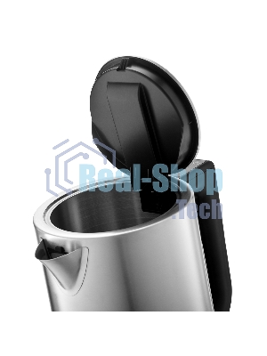 Чайник электрический BRAYER BR1060 2200 Вт, 1.7 л, стальной/черный
