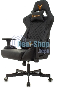 Кресло игровое Knight ARMOR черный, ромбик, эко.кожа, с подголовником, крестовина металл