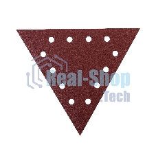 Треугольник шлифовальный PATRIOT на липучке, 285мм, 12 отверстий, Р60, 10 шт