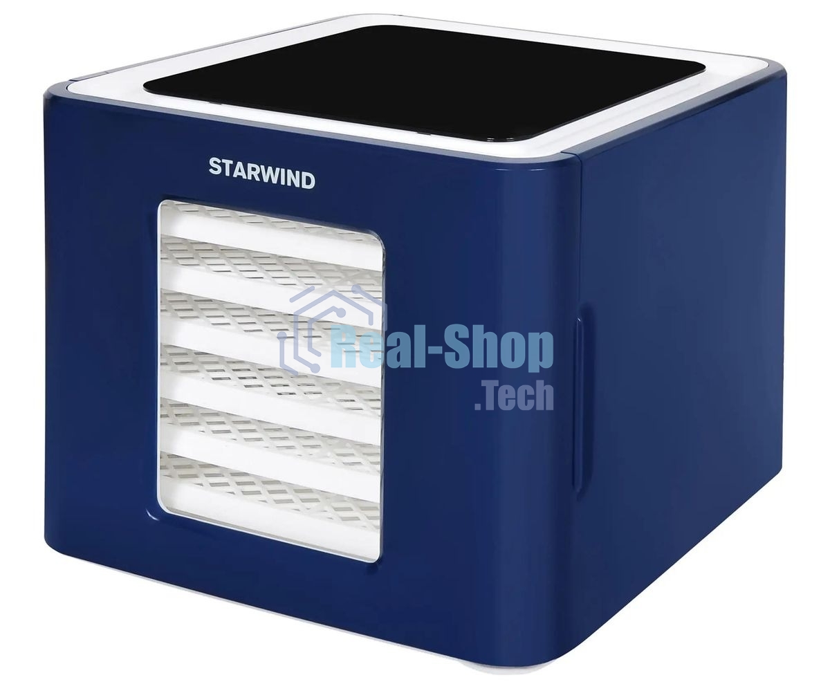 Сушилка для овощей и фруктов StarWind SFD6430, синий, 6 поддонов