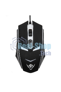 Мышь проводная Nakatomi MOG-02U черный, 1600 dpi, USB, кнопки - 5