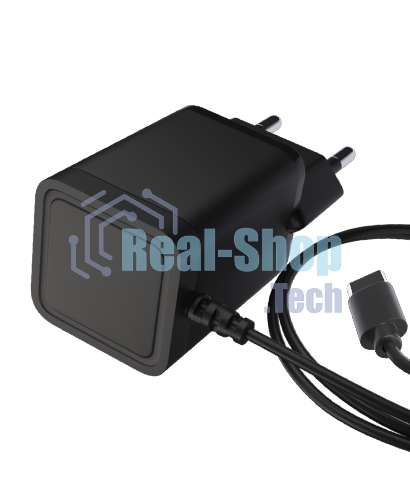 Сетевое зарядное устройство Maxvi A200Т Type-C 2А 10W, 1.2м, черный