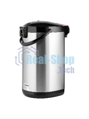 Термопот Centek CT-0082 черный, 5л, 750 Вт, 3 способа подачи воды, корпус из нержавеющей стали