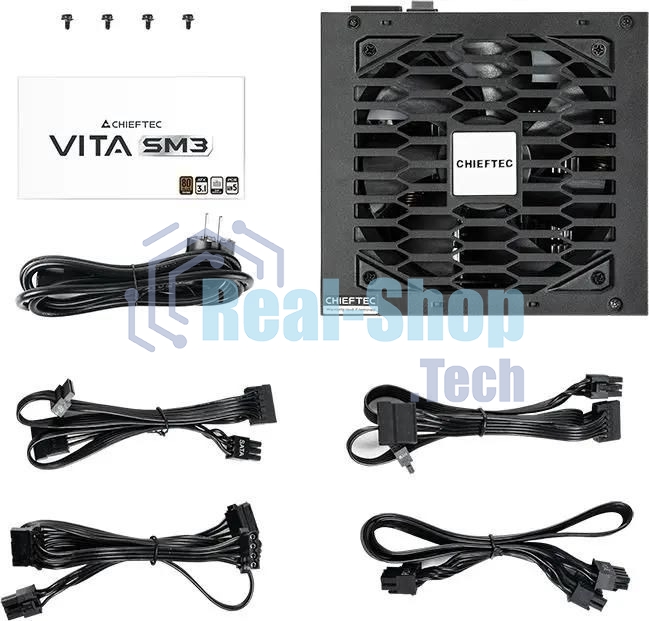 Блок питания Chieftec ATX 650W Vita SM3 BPX-650-C 80+ bronze (20+4pin) APFC 120mm fan 6xSATA RTL