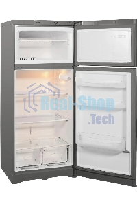 Холодильник Indesit TIA 14 G серебристый двухкамерный 194/51л морозилка сверху, ручное