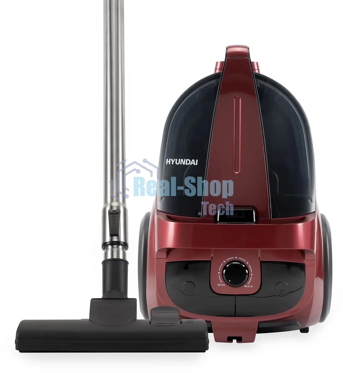 Пылесос Hyundai HYV-C2645 красный/черный, 380/2200 Вт, уборка сухая, пылесборник контейнер 4 л