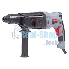 Перфоратор ПОБЕДА П-28/975Б, SDS+, 975Вт, макс. диаметр сверления 28 мм, 1200об/мин, 5300уд/мин, быстрозажимной патрон, дополнительная рукоятка, глубиномер, кейс