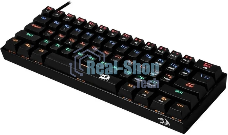 Клавиатура проводная Defender Redragon Lakshmi, USB, черный