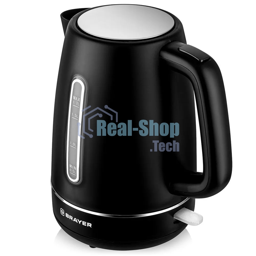 Чайник электрический BRAYER BR6103BK 2200Вт, 1.7л, черный