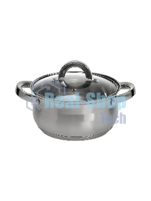 Кастрюля WEBBER BE-143/2 1,9 л, 16 см, нержавеющая сталь, с крышкой