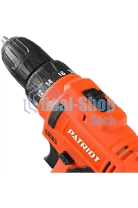 Дрель-шуруповерт Patriot BR 187UES, Аккумуляторная, 18В, 2 АКБ, Кейс