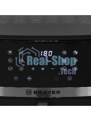 Аэрогриль Brayer BR2040 черный, 1800 Вт, 10 л, сенсор, 12 программ