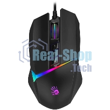 Мышь проводная A4Tech Bloody W60 Max черный, 10000 dpi, USB, кнопки - 10