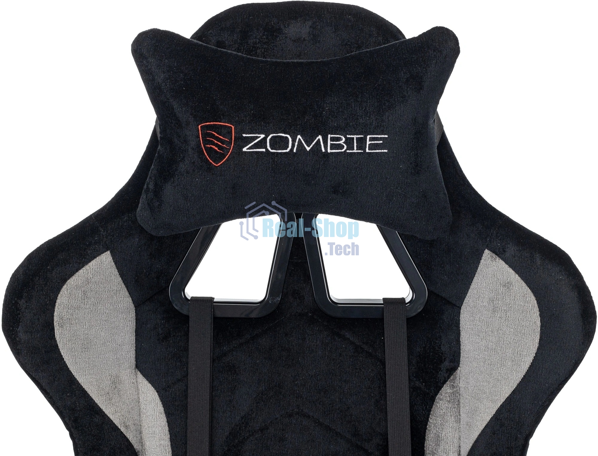 Кресло игровое Zombie Union черный/серый крестов. пластик