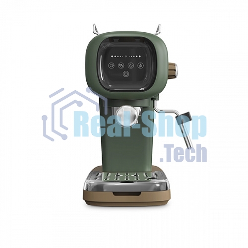 Кофеварка эспрессо BQ CM2005 зеленый, исп. кофе - молотый, 0.6 л, 1100 Вт, 20 бар