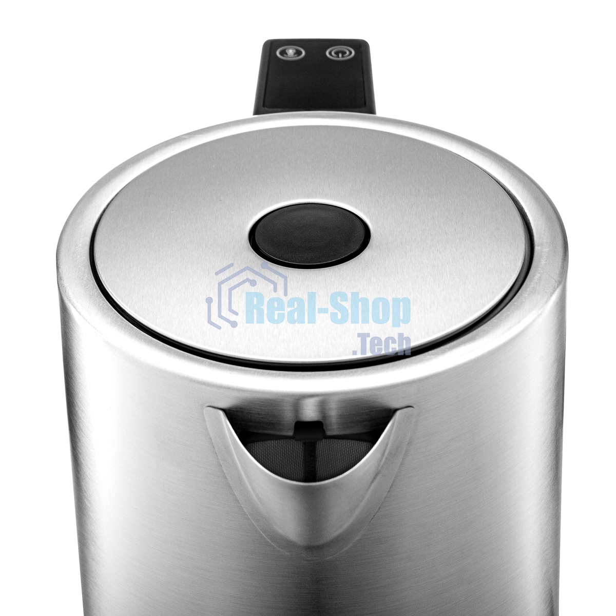 Чайник электрический BRAYER BR1060 2200 Вт, 1,7 л, стальной/черный