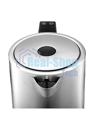 Чайник электрический BRAYER BR1060 2200 Вт, 1.7 л, стальной/черный