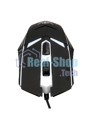 Мышь проводная Nakatomi MOG-02U черный, 1600 dpi, USB, кнопки - 5