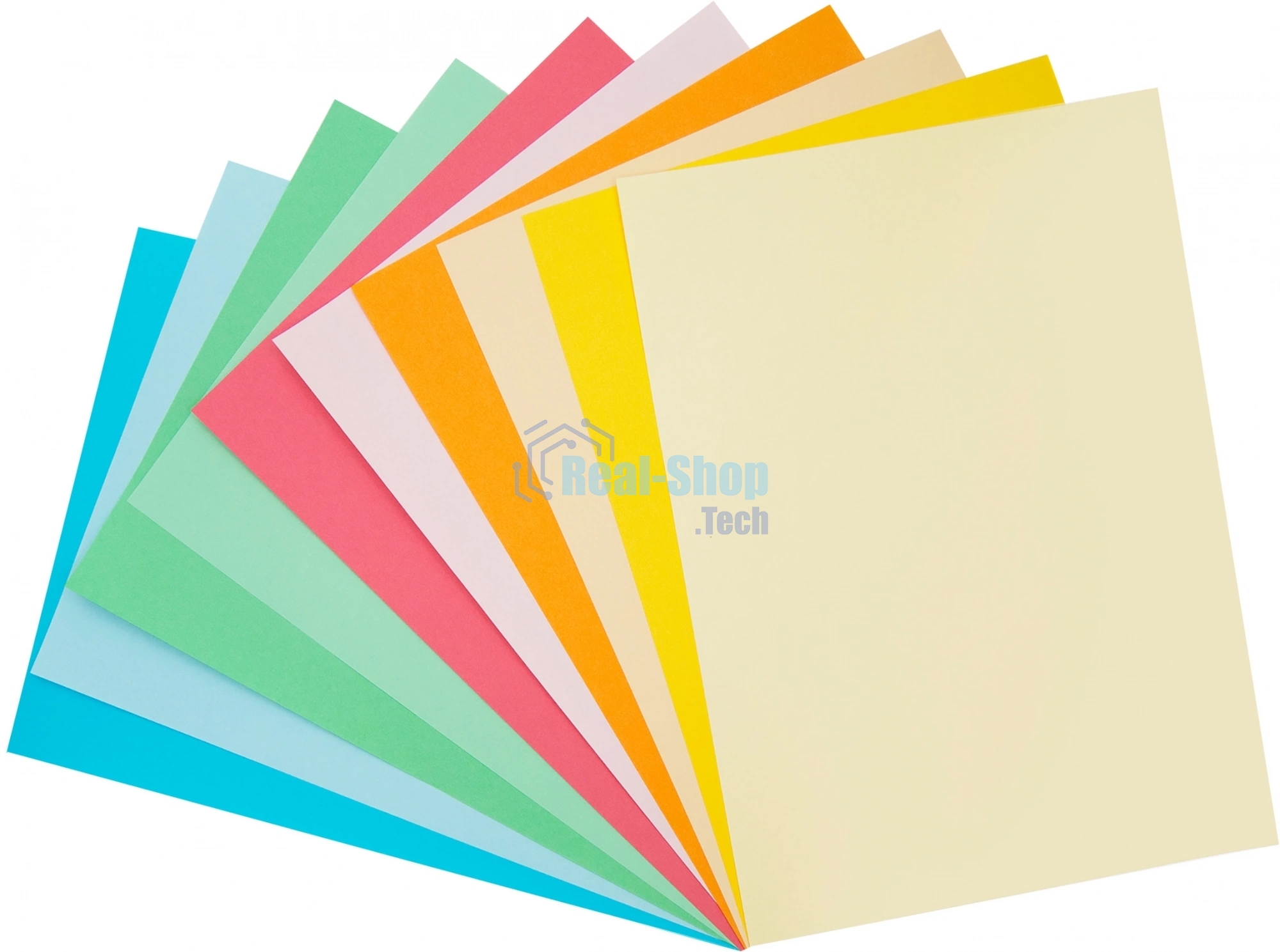 Бумага цветная Silwerhof тонир. 10 л. 10цв. A4 CREATE 80г/м2 папка