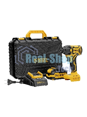 Винтоверт ударный аккумуляторный бесщет. Denzel CIDH-BL-20-270, Li-Ion, 20 В