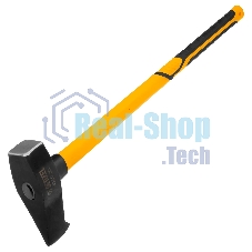 Колун-кувалда Denzel 4000 г, кованая, фибергласовая рукоятка c TPR покрытием, 880 мм