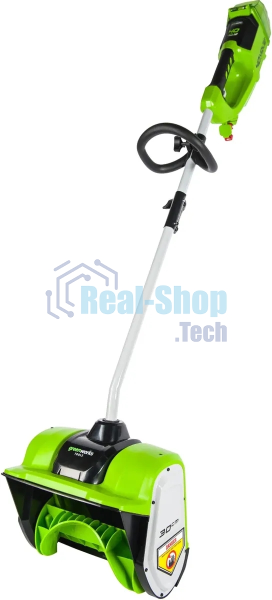 Снегоуборщик аккумуляторный GreenWorks GD40SSK4, 40V, 30 см, бесщеточный, с 1хАКБ 4 А.ч и ЗУ 2600807UB