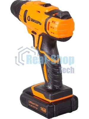Дрель-шуруповерт Вихрь ДА-16Л-2КА, 16 В, 1,5 Ач, 32 Нм, щеточный
