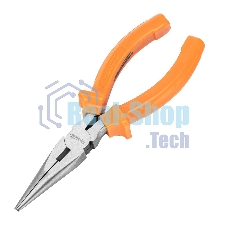 Длинногубцы Sparta Classic, 160 мм, прямые шлифованные, пластмассовые рукоятки