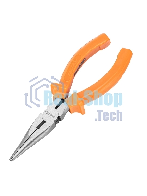 Длинногубцы Sparta Classic, 160 мм, прямые шлифованные, пластмассовые рукоятки