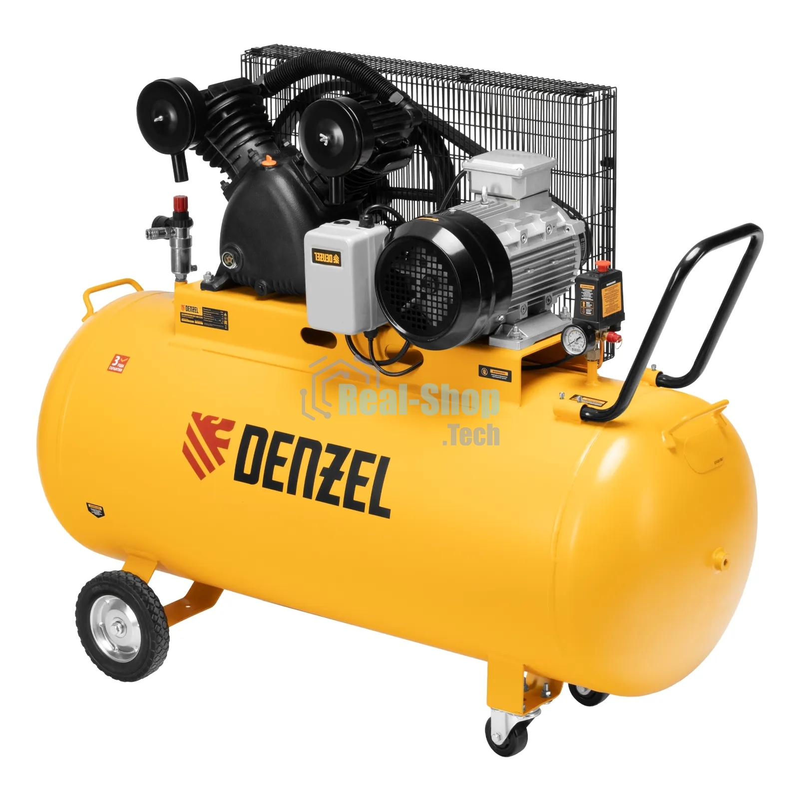 Компрессор воздушный Denzel рем. привод BCV 5500-T/270, 5,5 кВт, 270 литров, 850 л/мин