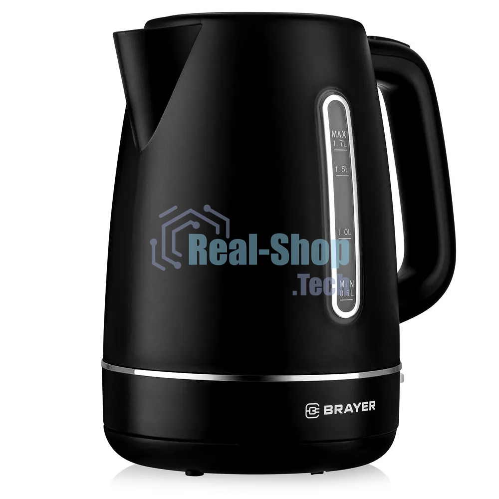 Чайник электрический BRAYER BR6103BK 2200Вт, 1.7л, черный
