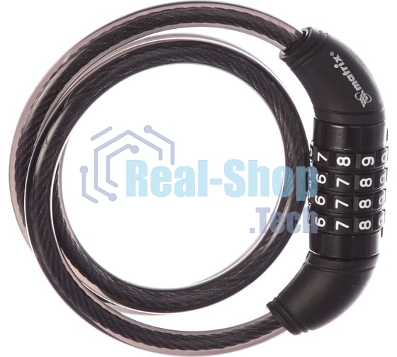 Замок тросовый универсальный с кодовым механизмом Matrix 10х950 мм