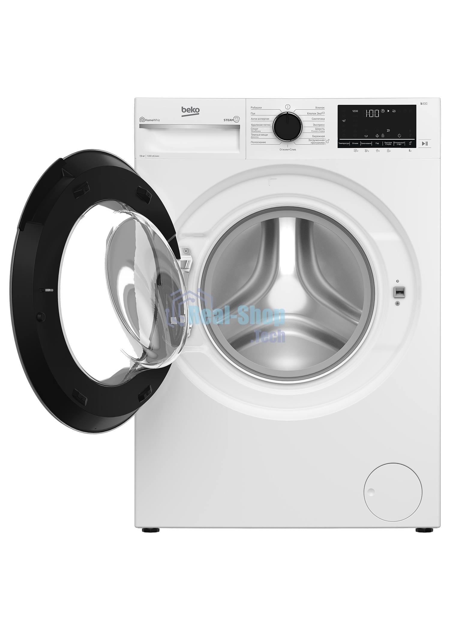 Стиральная машина Beko B3WFR57H2W белый, загрузка фронтальная 7.5 кг, 1200 об/мин., класс: А