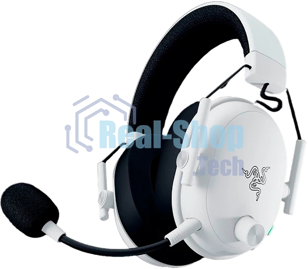 Гарнитура Razer BlackShark V3 белый, беспроводная + проводная, радиоканал, до 70 ч