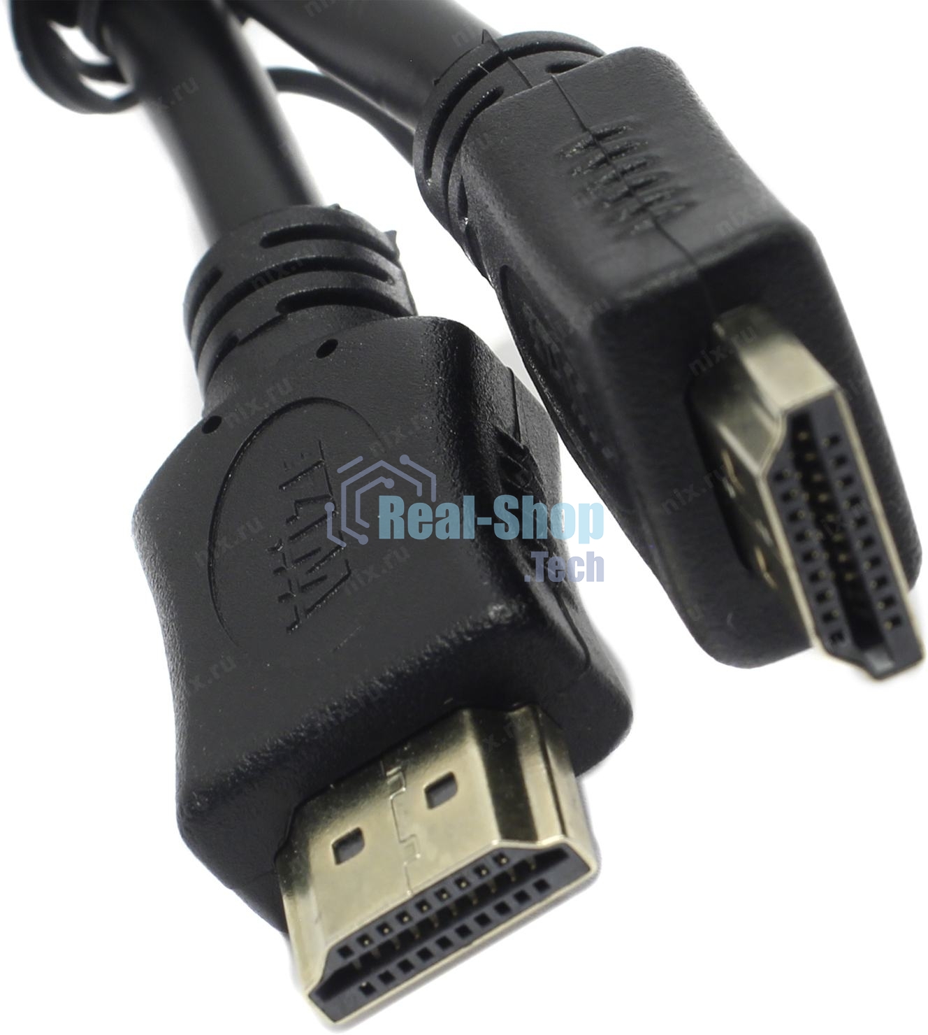 Кабель HDMI C-HM-HM-1.8M Wize, 1.8 м, v.2.0, 19M/19M, позол.разъемы, экран, черный, пакет