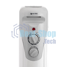 Обогреватель масляный Vitek VT-1707 W (5 секций) белый, 1000 Вт, 10 м2, термостат