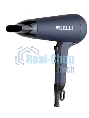 Фен Kelli KL-1127 синий/черный, 2400 Вт