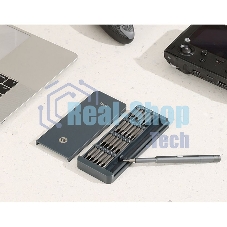 Набор прецизионных отверток Deli DL241025 (отвертка + 24 биты), сталь S2 + Cr-V