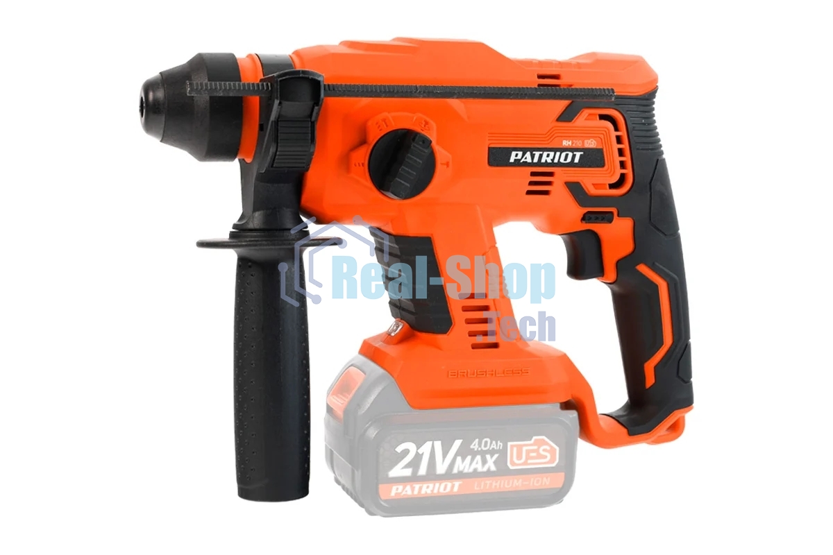 Перфоратор Аккумуляторный Бесщеточный Patriot RH 210Li UES, 1,7Дж, 0-1400об/мин., 0-4500уд/мин. (без аккумулятора и зарядного устройства)