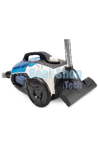 Пылесос Hyundai HYV-C3377 белый/синий, 380/2400 Вт, уборка сухая, пылесборник контейнер, 3.5 л