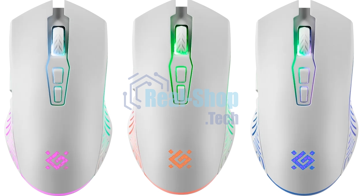 Мышь беспроводная Defender Pandora GM-502 белый, 3200 dpi, радиоканал, USB, кнопки - 7