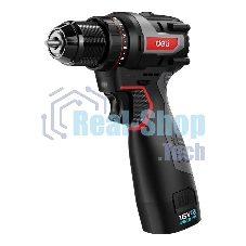 Дрель-шуруповерт аккумуляторная Deli DE-DZ16-1D2, 16В, 2 АКБ, Сумка