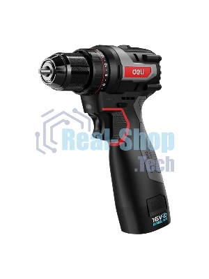 Дрель-шуруповерт аккумуляторная Deli DE-DZ16-1D2, 16В, 2 АКБ, Сумка