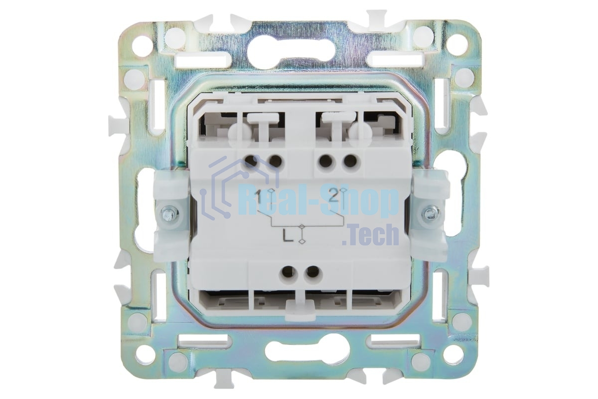 Выключатель IEK SKANDY SK-V09G 2-кл. 10А с индикацией графит SK-V20-1-10-K53