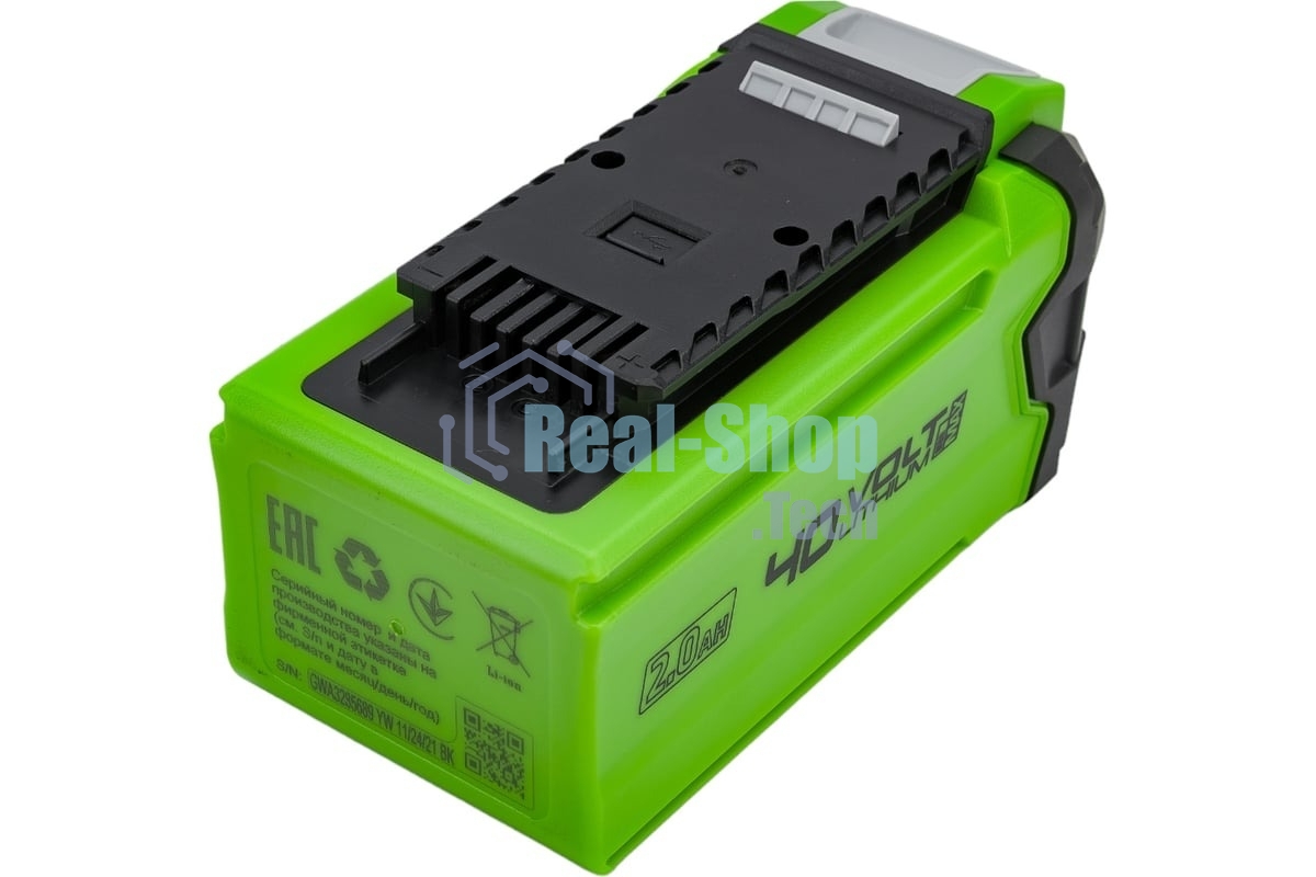 Аккумулятор с USB разъемом GreenWorks G40USB2 для техники 40V, 2 А.ч